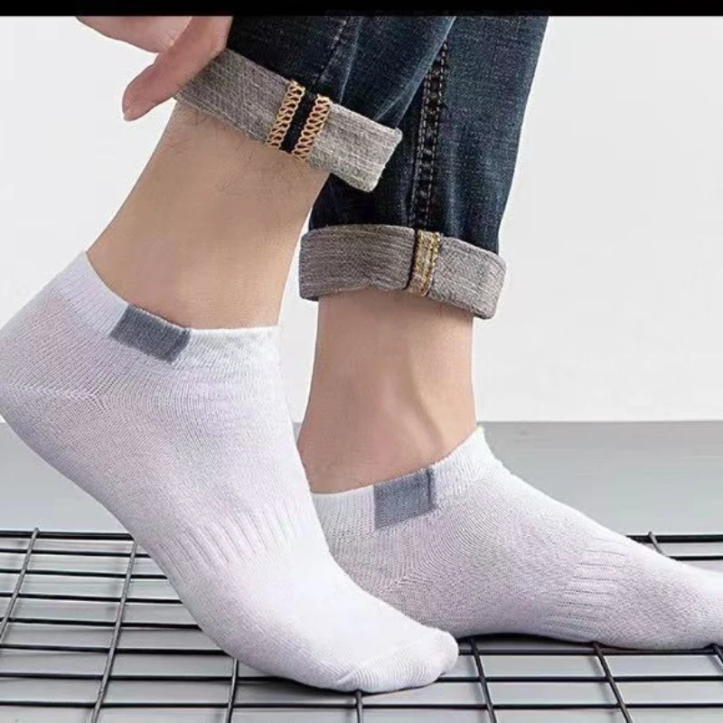 5 أزواج الرجال الجوارب القطنية تنفس العرق ماصة الرياضة جورب جودة عالية مريحة الأزياء الجوارب مزيل العرق جوارب الأعمال #4