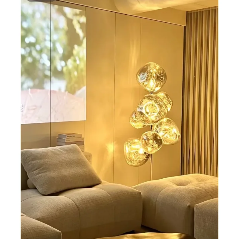 Designer's Light Luxury Lava Large Living Room Sofa Side Floor Light Luxury Decoration Villa Bedroom Atmosphere Lighting Fixture