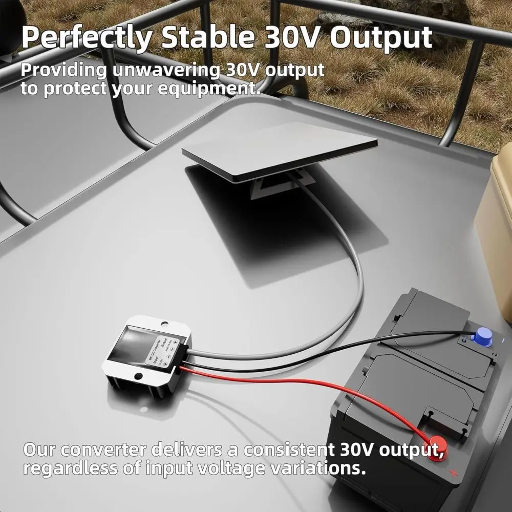 

12 to 30V Step Up Power Cable Adapter DC Input 30V 3.5A DC Power Cord Converter Shockproof IP68 Waterproof for Starlink Mini