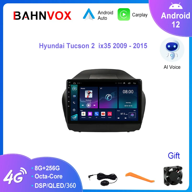 

10.1" Android 12.0 Car Radio for Hyundai Tucson 2 IX35 2009-2015 Multimedia Video Player Navigation GPS Head Unit Carplay 2din