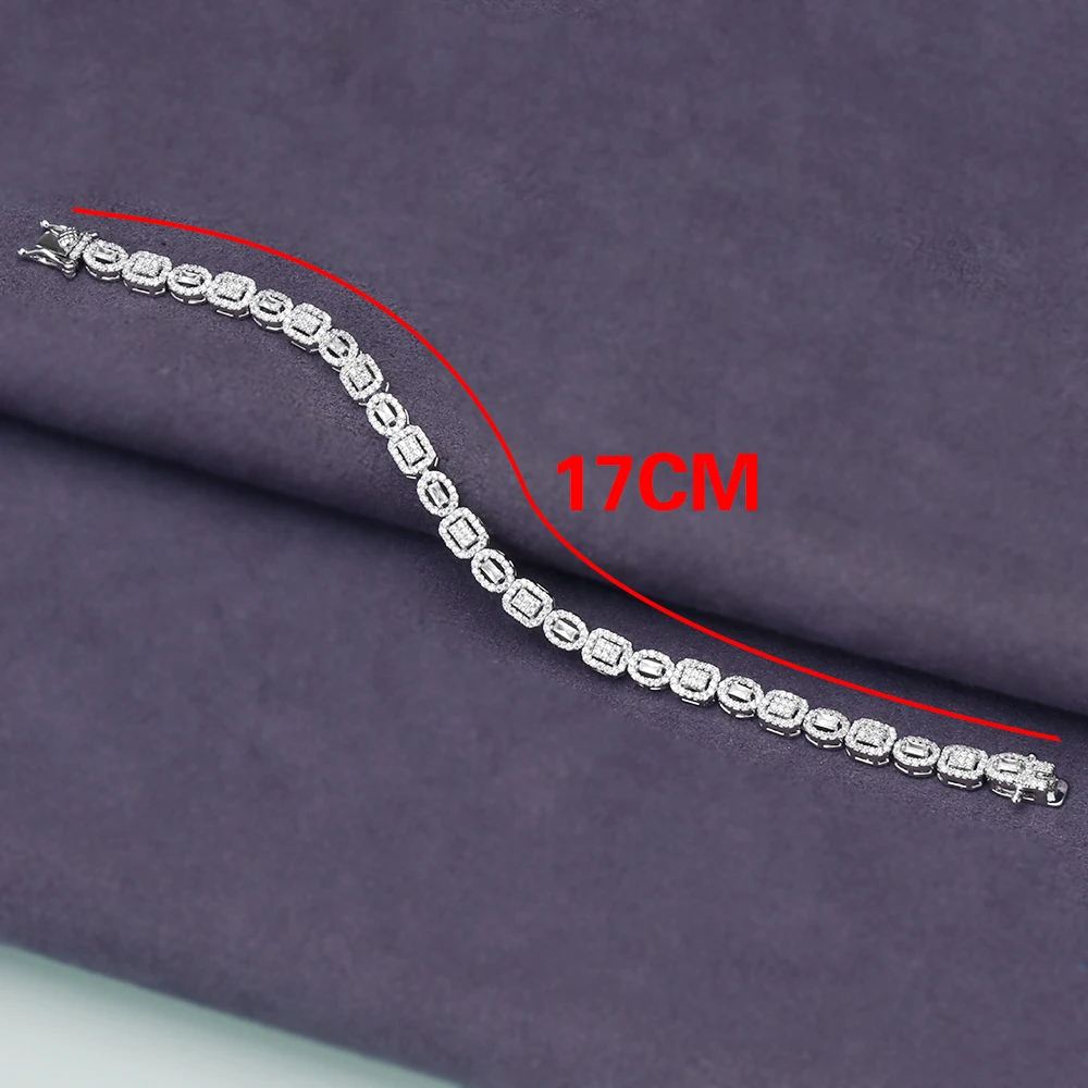 JEWEL Exquisite Women Bangle AAA CZ Cubic Zirconia Fashion Beautiful Jewelry For Wedding Party High Quality Crystal