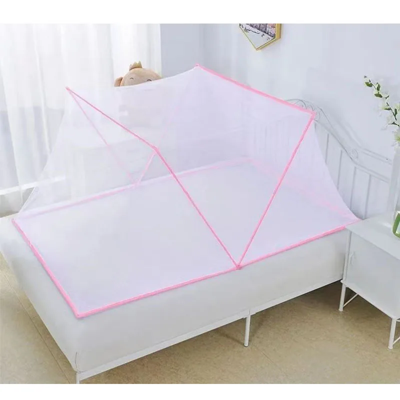 190X160X80CM Folding mosquito net Lightweight No Bottom No Installation Mosquito Net Student Dormi Mosquito Net for 1.8m Bed