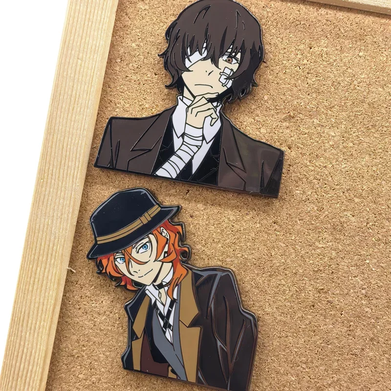 Stylish Comic Portrait Alloy Enamel Brooch Cartoon Anime Boy Badges Clothing Hat  Bag Ornament Pins Unique Gift For Anime Fan