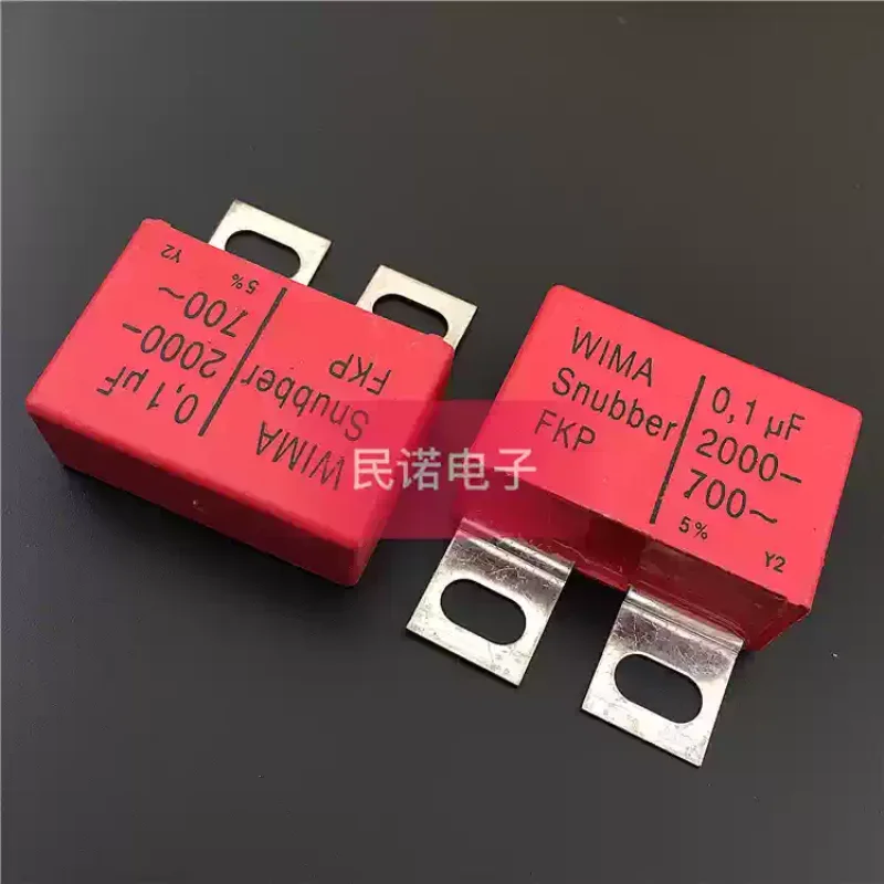 German Weima capacitor WIMA Snuber FKP 2000V 0.1UF 104 100NF iron sheet feet