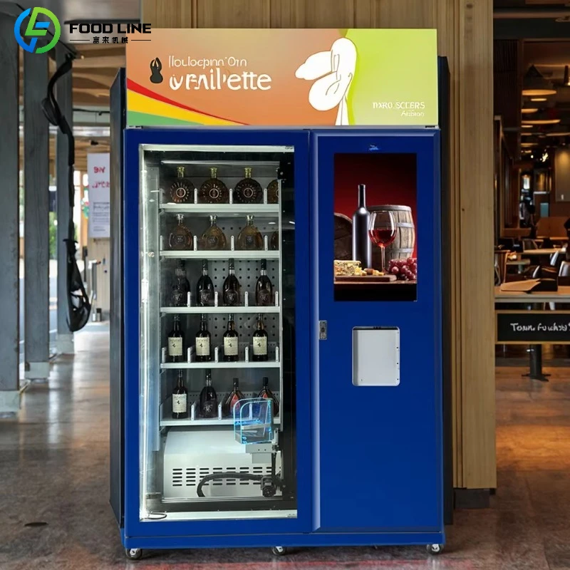 Self-Service Unmanned Beer Vending Machine for Glass Products Alcoholic Beverages Soft Drinks with SDK Function Customized