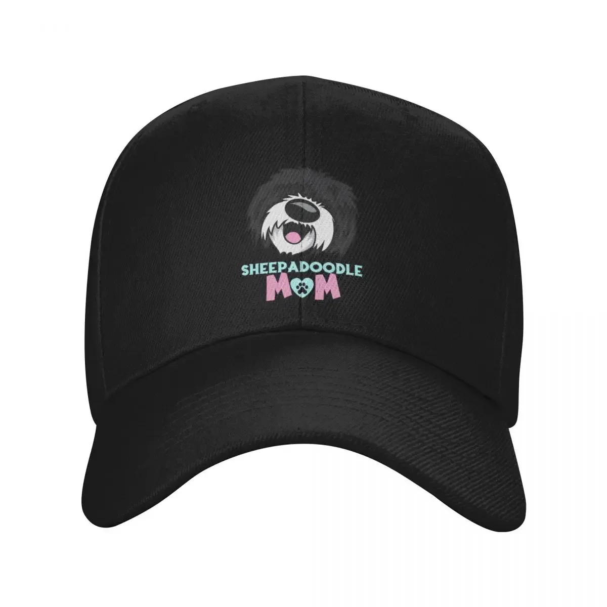 SheepadoodleMom - Funny dog Sheepadoodlelovers - Funny Illustration Gift For Mom Baseball Cap