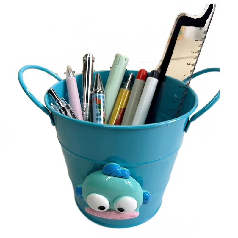 

Sanrio Hangyodon Pen Container Cartoon Cute Kawaii Student Desktop High-Capacity Stationery Storage Bucket Toys Girls Gifts