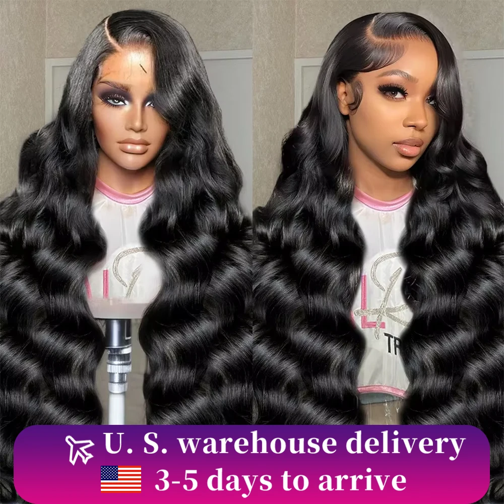 JOPEAR 30 36 Inch Body Wave HD Transparent 13x6 Lace Front Human Hair Wigs Brazilian 180 Density 13x4 Lace Frontal Wig For Women