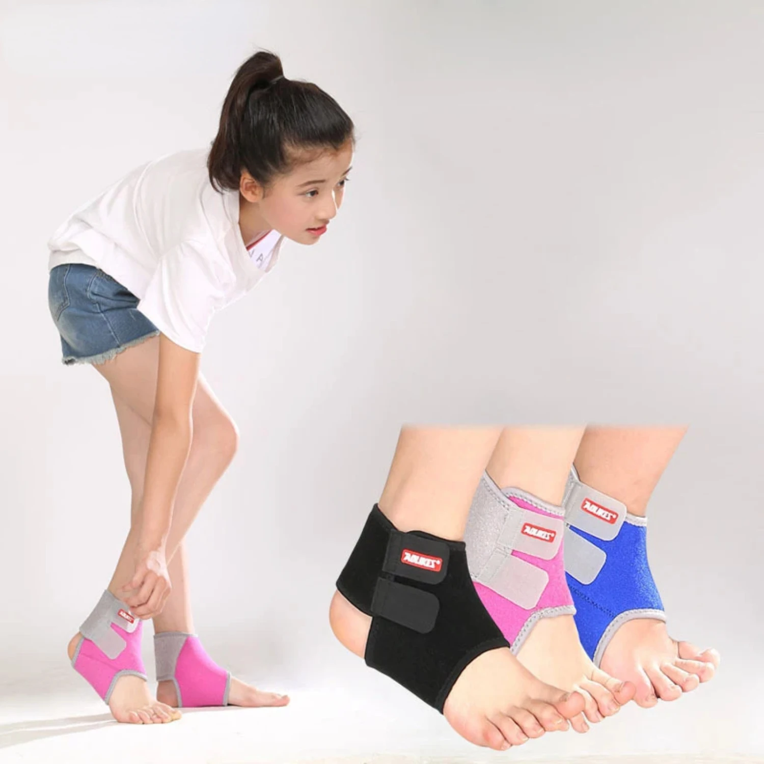 1 Pair  Ankle Strap  Cycling Running Gym Children Sport Ankle Brace Support Guard Protector Boy Girl tobillera Basketball stuff