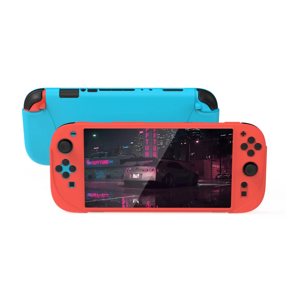 Silicone Case for Switch 2 Protective Sleeve Shockproof Handheld Game Console Cover Shell Blue Red White Black