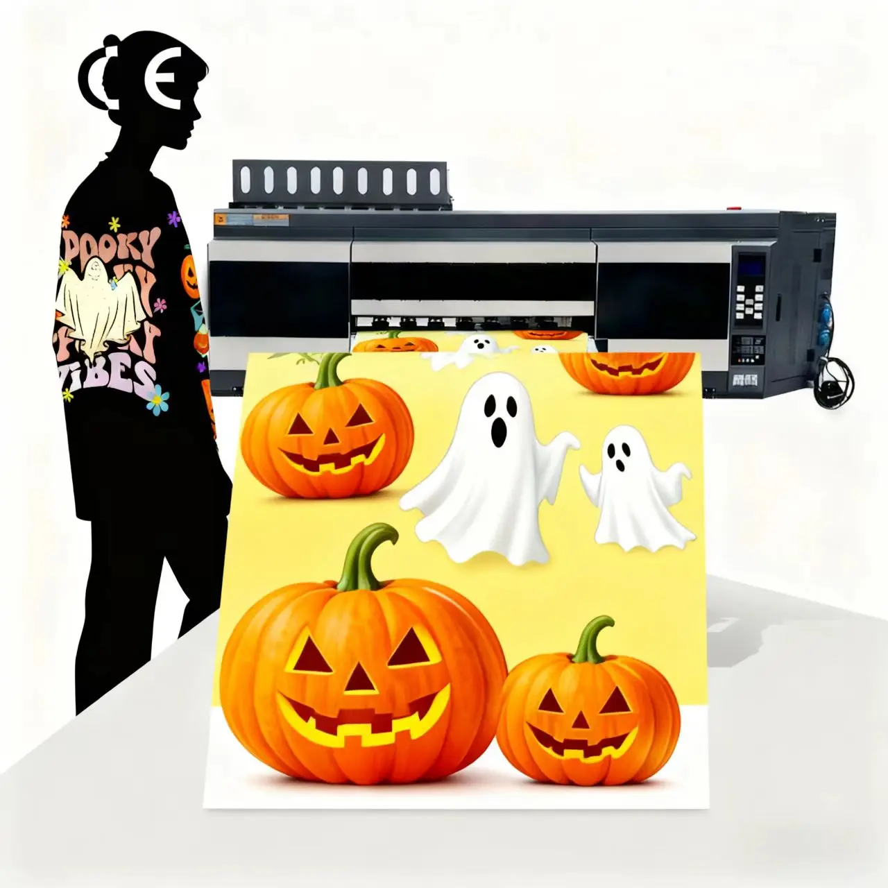 60cm I3200 4 Printheads DTF Printer Ultra High Speed T-shirt-printing Automatic Digital New 1 Year A1 For Small Business