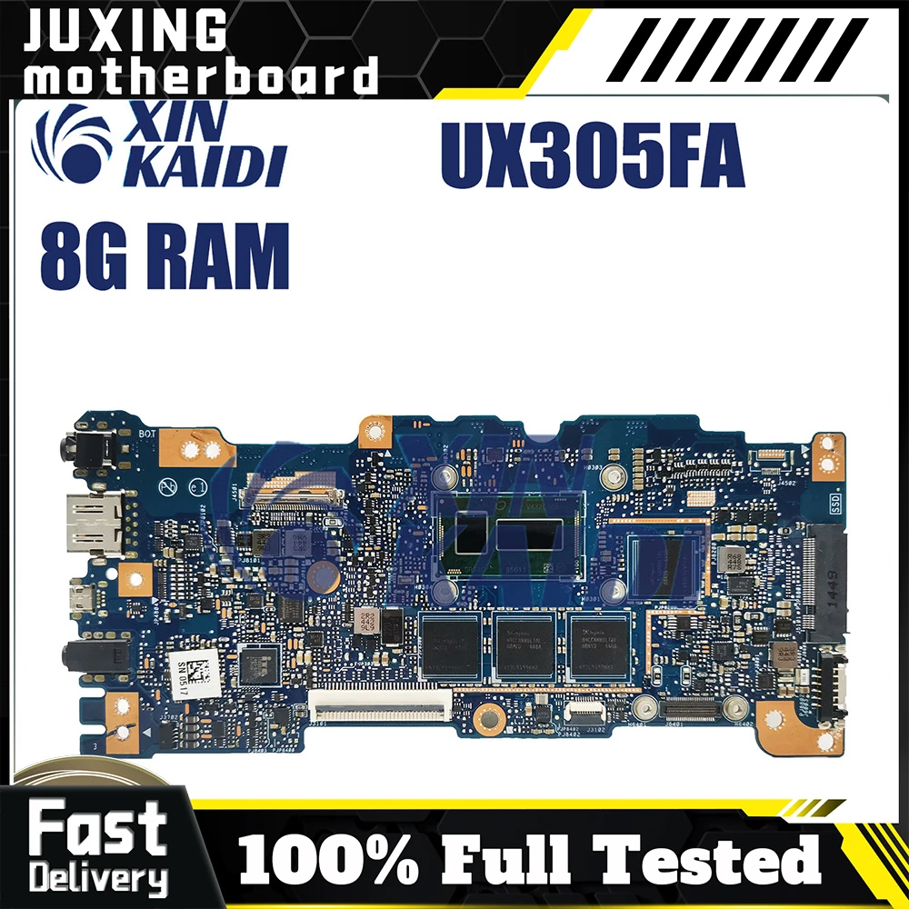 

UX305FA For ASUS Zenbook U305FA UX305FA UX305 U305FA UX305F Notebook Motherboard Tested Laptop Mainboard