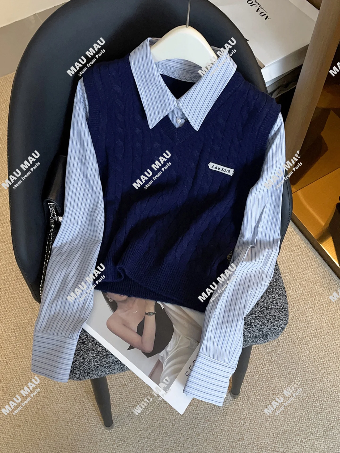 

Высококачественный женский вязаный свитер для колледжа Sle Long Sve, повседневный топ, удобная дышащая осенняя одежда до середины кражи