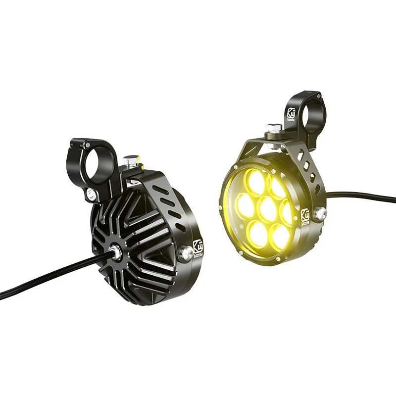 

New Super Bright Aluminum Alloy Dual Spotlight Waterproof Motorcycle Lighting Fixtures for Front Motorcycle LED Light