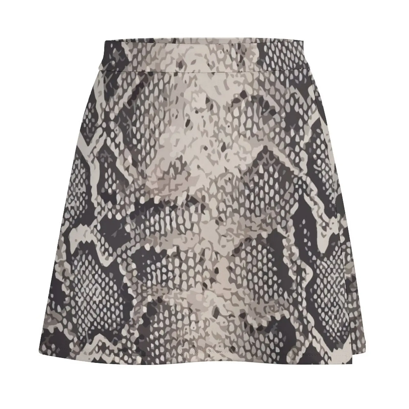 Printed python pattern Mini Skirt School skirt women\'s skirt 2023 trend midi skirt for women