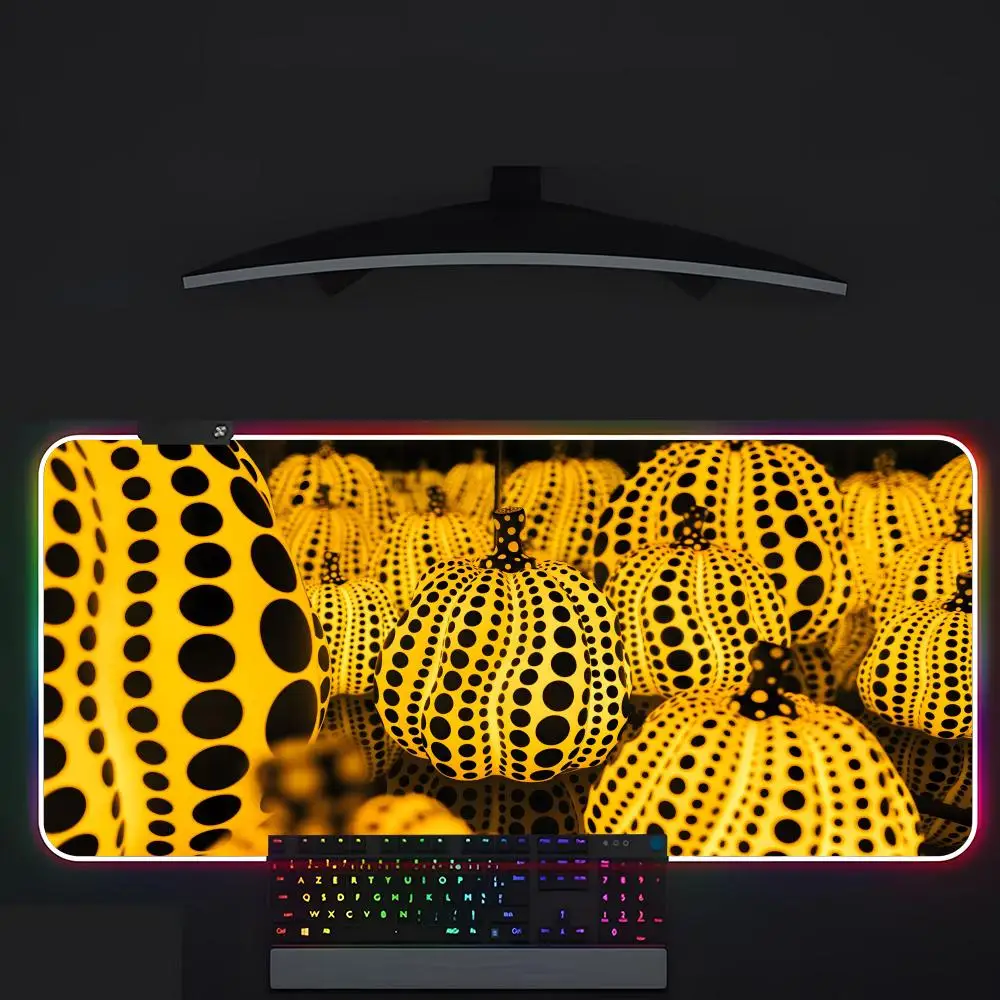 Art Mouse Pad Gamer Luminescence Led Mouse Pad Gaming Table Rgb Deskmat Keyboard Pc Mousepad