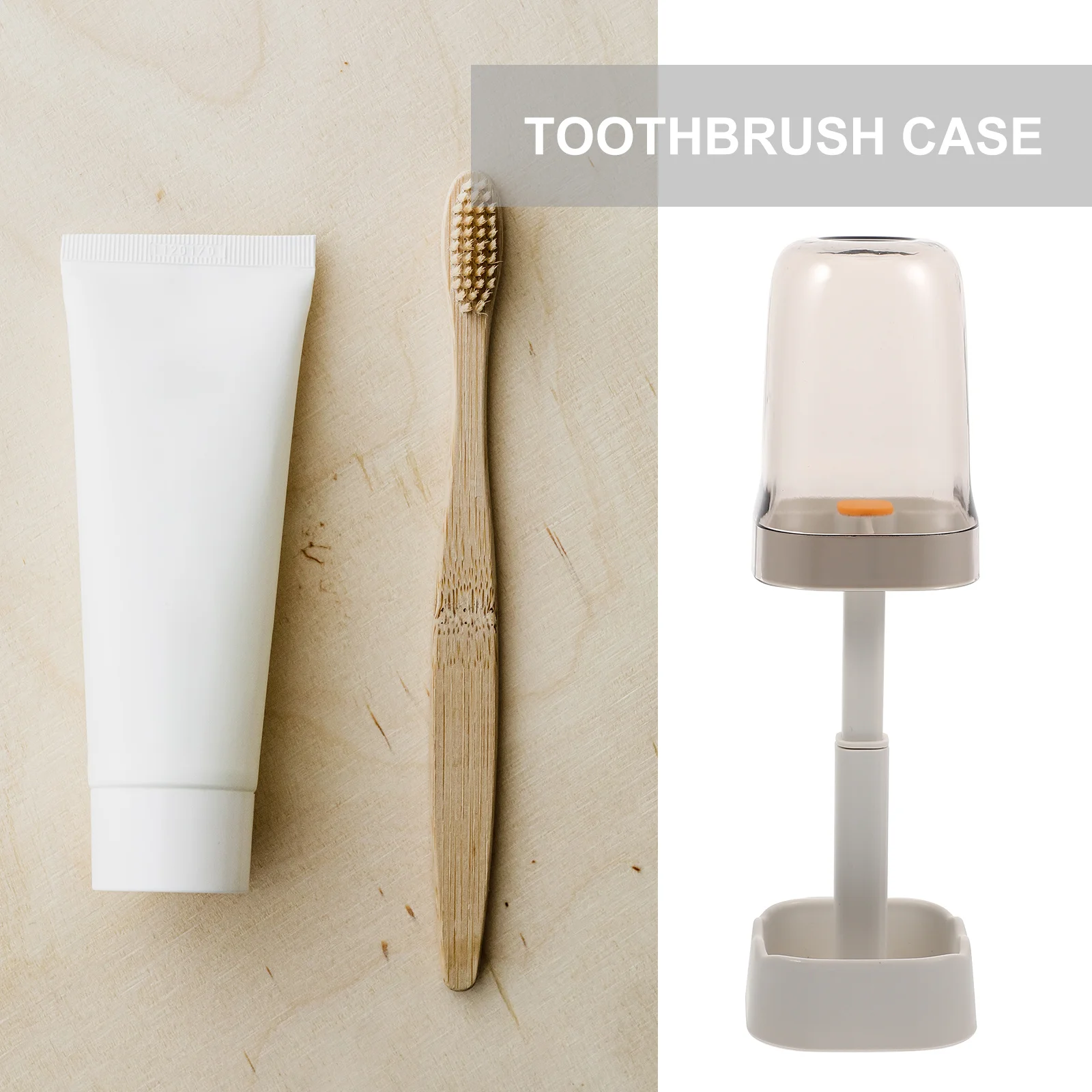 

1pcs Case For Travel Portable Toothbrush Holder With Toothpaste Storage Household Toothbrush Cups Plastic Travel Accessory