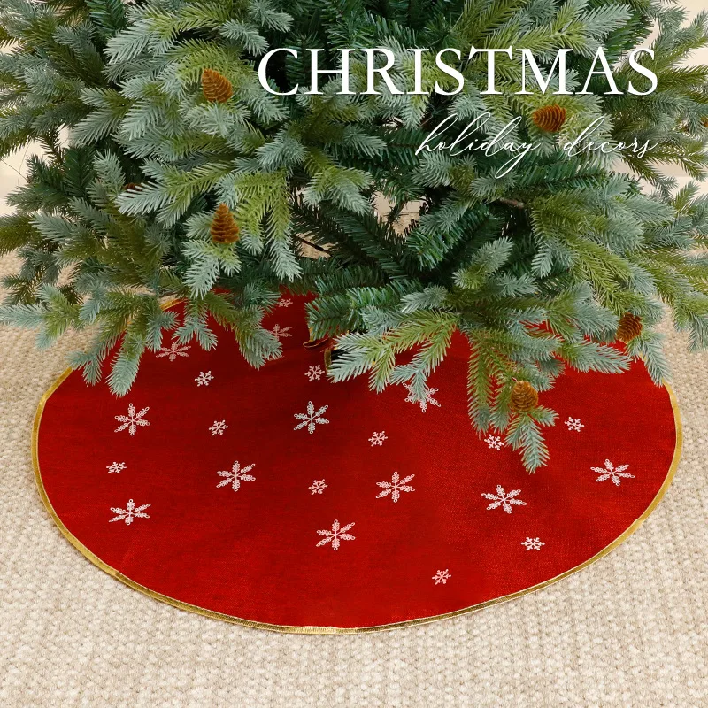 

90/98/100/120cm White/Grey/Red Christmas Tree Skirt Pure Faux Fur for New Year Celebration Holidays