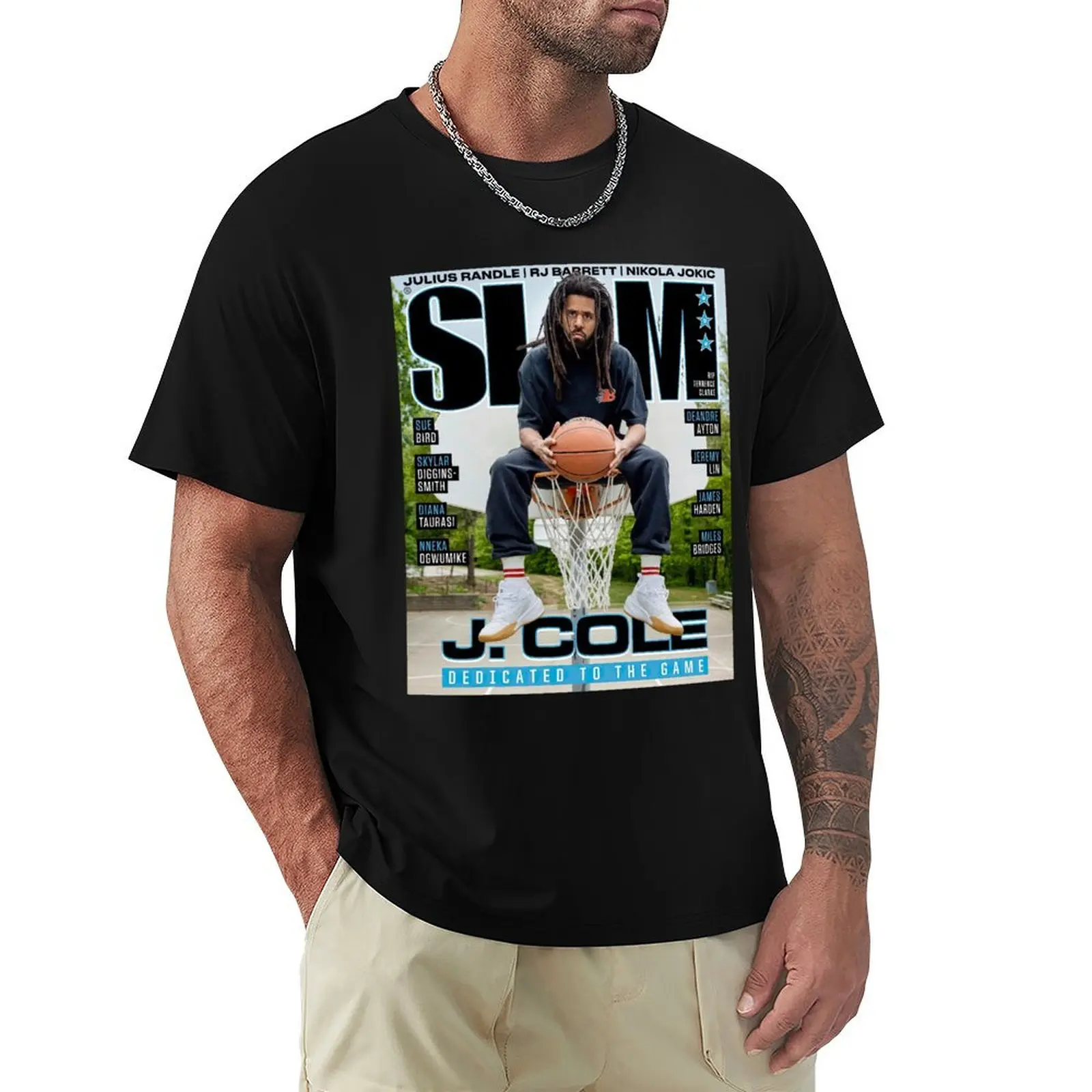 J Cole Rapper Vintage Rap Music T-Shirt Festival Short Sleeve T-Shirt