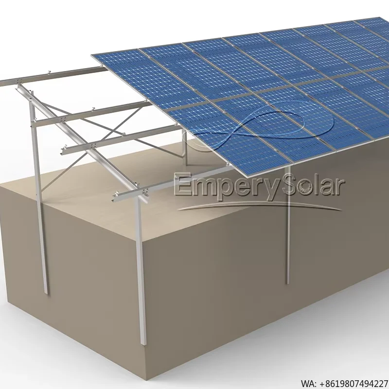 EmperySolar Type C Zinc-Aluminum Magnesium Anodized Solar Ground Mounting System Die Casting Durable Aluminum-Magnesium Support