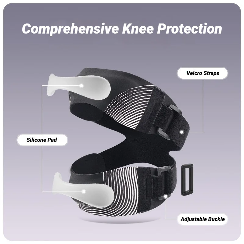 Adjustable Orthopedic Compression Patellar Tendon Support Strap Patella Knee Brace Pro For Meniscus With Pads Pain