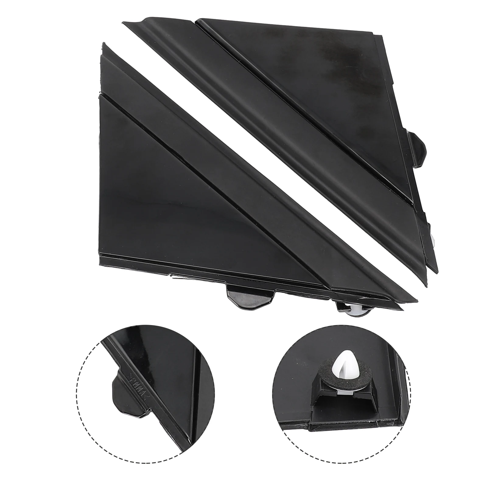 Replacement Door Mirror Flag Cover Moldings for Fiat 500 2012 2019 Left Right Pair Resistant to Dirt Salt and Mild Acid