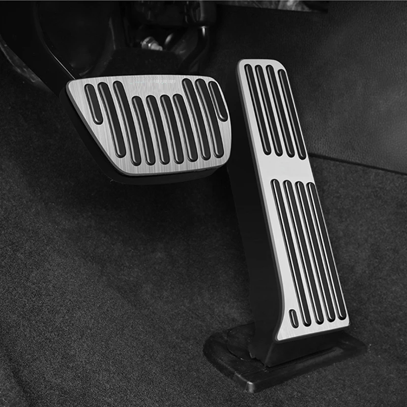 For Toyota Highlander XU70 2020-2025 Aluminum Car Accelerator Gas Pedal Brake Pedals Non-Drilling Cover Footrest Pad 5