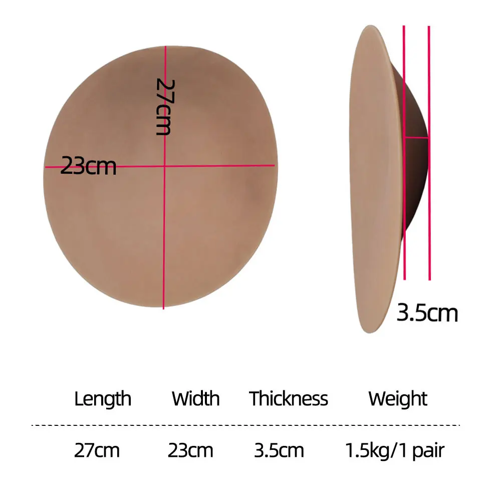 1Pair Silicone Buttocks Pads Invisible Thin Edge Big Butt Enhancer Hip Cross Pad Shapewear Inserts Skiing Cushion Fake Butt Pads