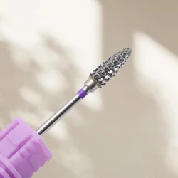 New! 5mm Purple Carbide Nail Drill Bit 3/32