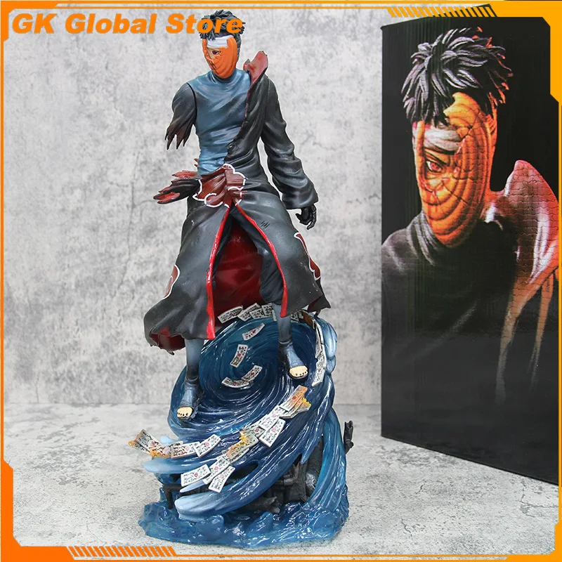 34 cm Neue Naruto Anime Figur Uchiha Obito Umfang PVC Modell Szene Statue Desktop Dekoration Ornamente Kinder Geburtstag Geschenke Spielzeug
