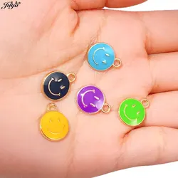쥬얼리 제작용 귀여운 에나멜 참, DIY 수제 팔찌 귀걸이, 공예 액세서리, 20 개/로트