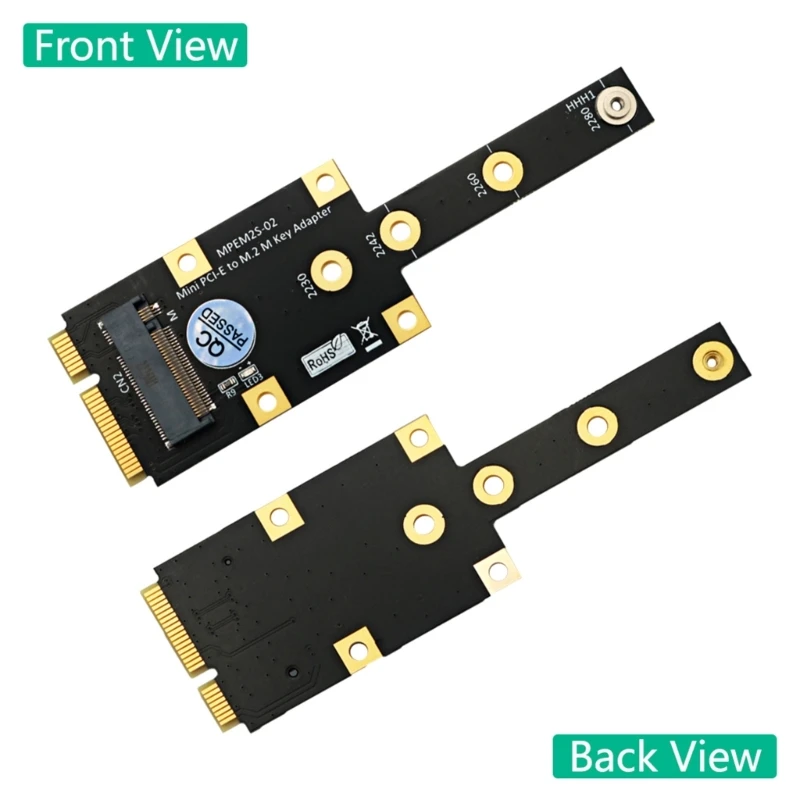 Mini PCIE to NVME Adapter Mini PCIE to M.2 MINI PCI-E to NVME Convert Card Risers Support 2230 2242 2260 2280 NVME SSD