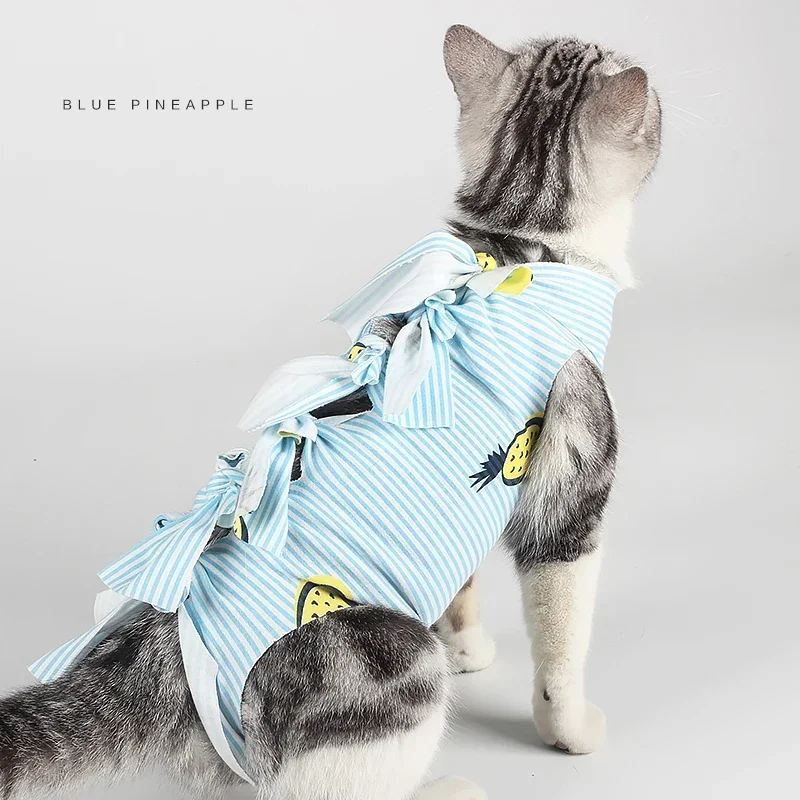 Anti-licking Sterilization Cat Clothes Recovery Suit After Surgery Breathable Physiological Puppy Anti-scratch Body Strap Vest