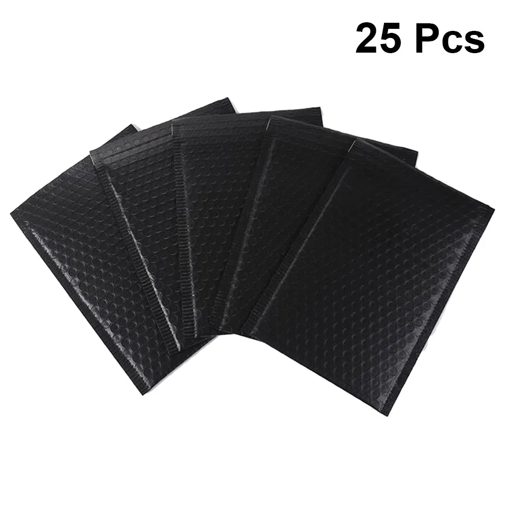 

25 шт. прочных пузырчатых пакетов, легких, водостойких, для безопасной доставки книг, канцелярских принадлежностей и офисных товаров