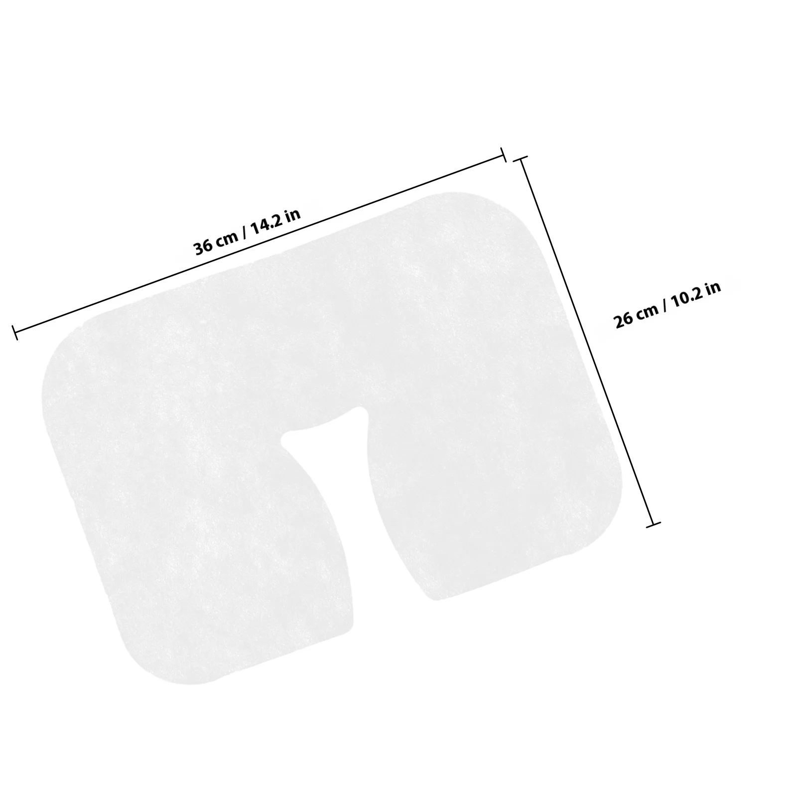 100 قطعة ثقب الوجه القابل للتصرف يغطي لينة تنفس غرامة صنعة لصالون الجدول سرير تدليك سبا استخدام غطاء بقية الوجه
