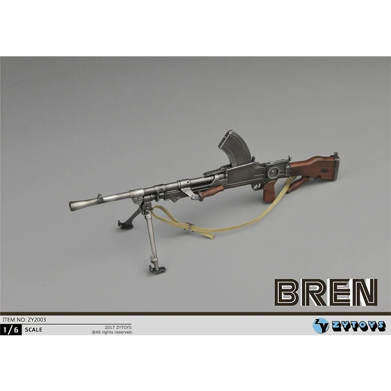 ZY2003 1/6 Skala Bren Light Machine WW2 Broń Brytyjska Armia Żołnierz Akcesoria dla 12-calowych figurek akcji Kolekcja wojskowa