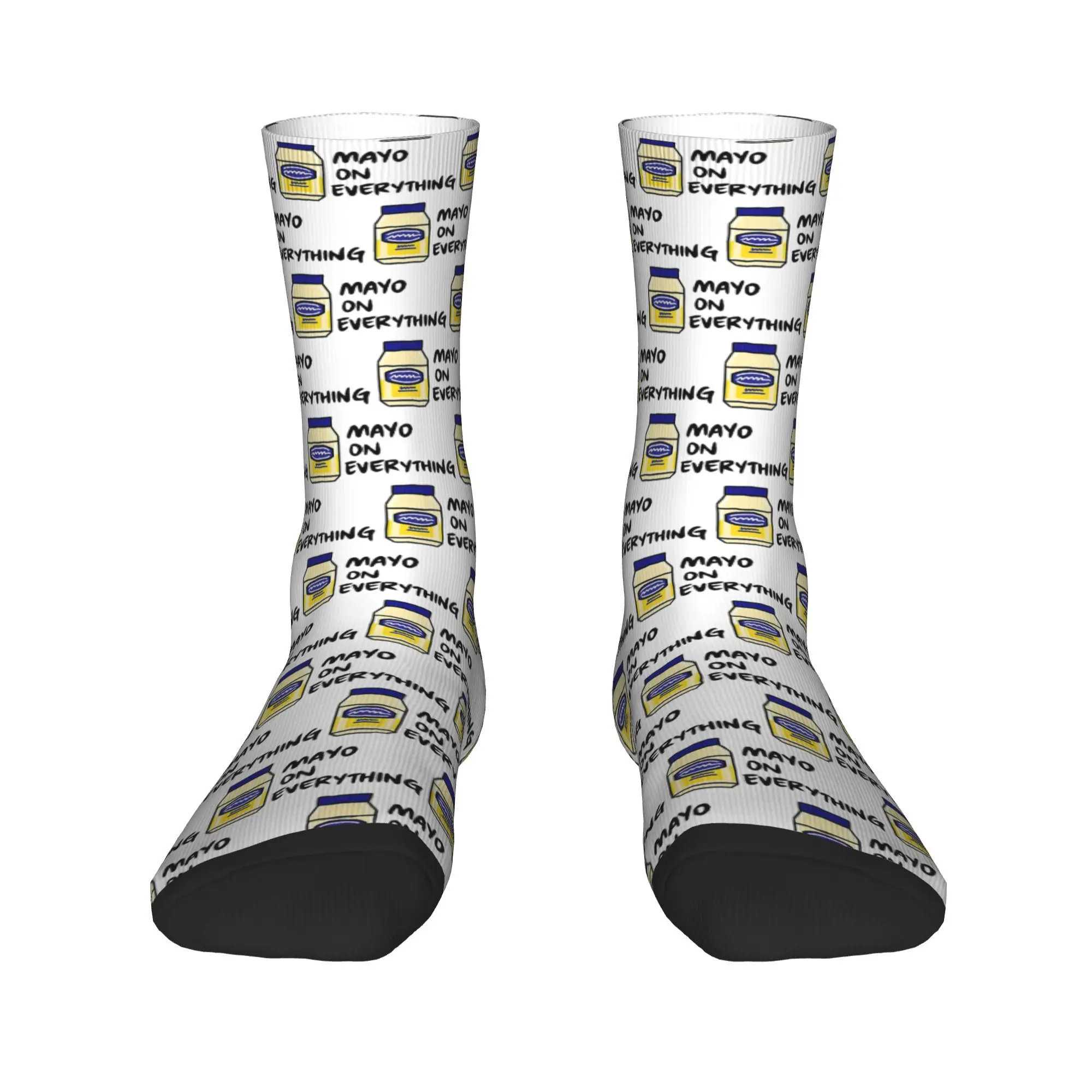 

Носки Mayo (Mayonnaise) On Everything, супер мягкие чулки в стиле Харадзюку, всесезонные длинные носки, аксессуары для мужчин и женщин, подарки