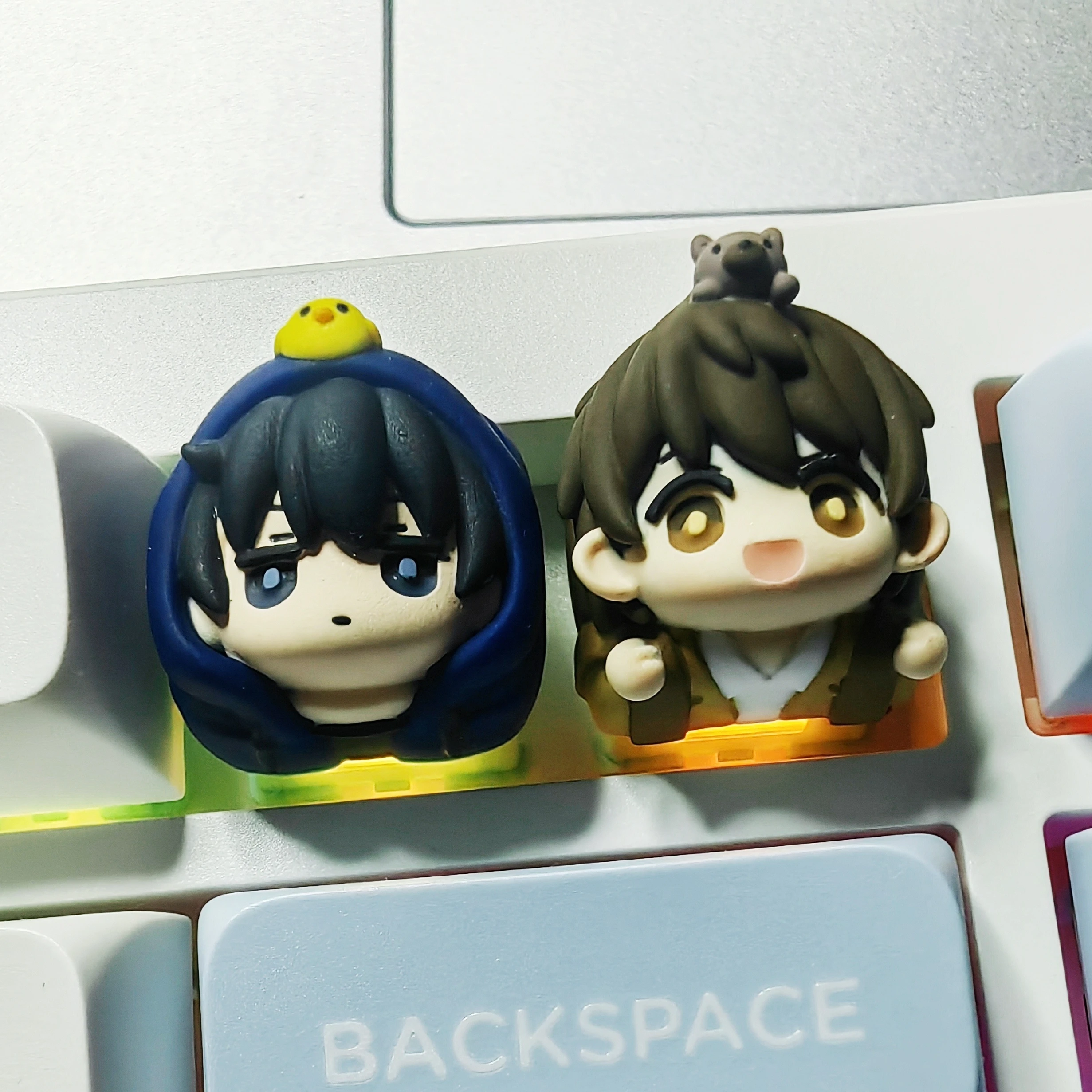 Lobo Keycap Tomb Raider'S Notes Kylin Zhang Wuye Anime Q نسخة شخصية البضائع Esc استبدال لوحة المفاتيح ملحق Keycap