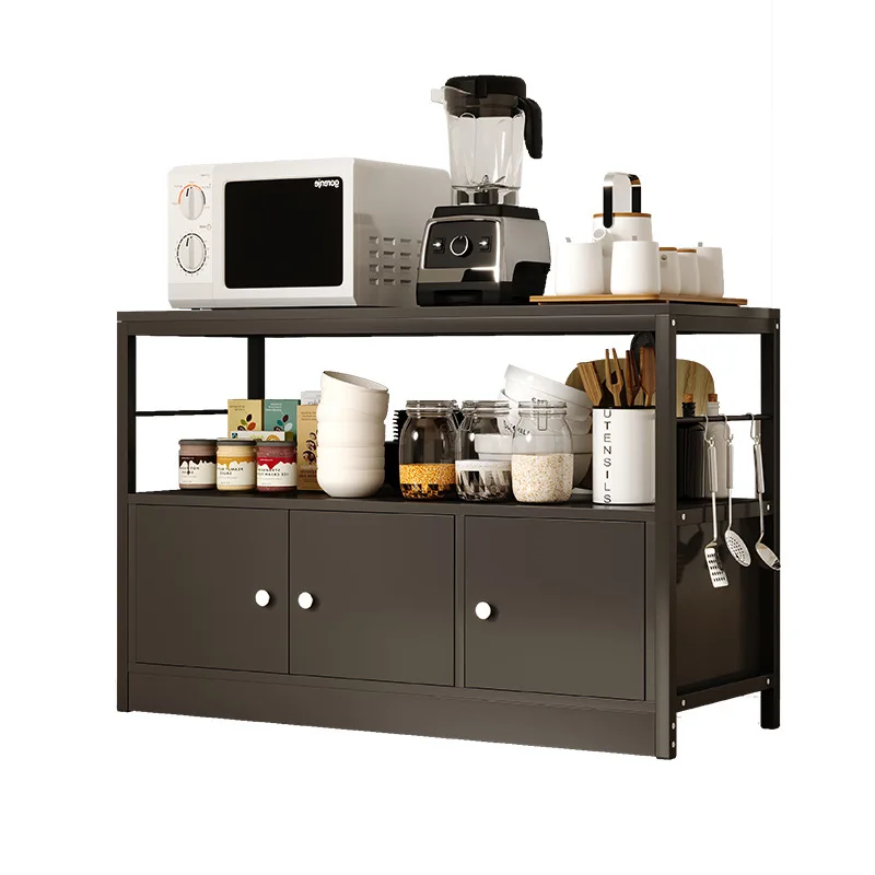 

Kitchen Shelves Floor-to-ceiling Multi-layer Oven Pot Locker Side Cabinet Household Multifunctional Microwave Oven Storage