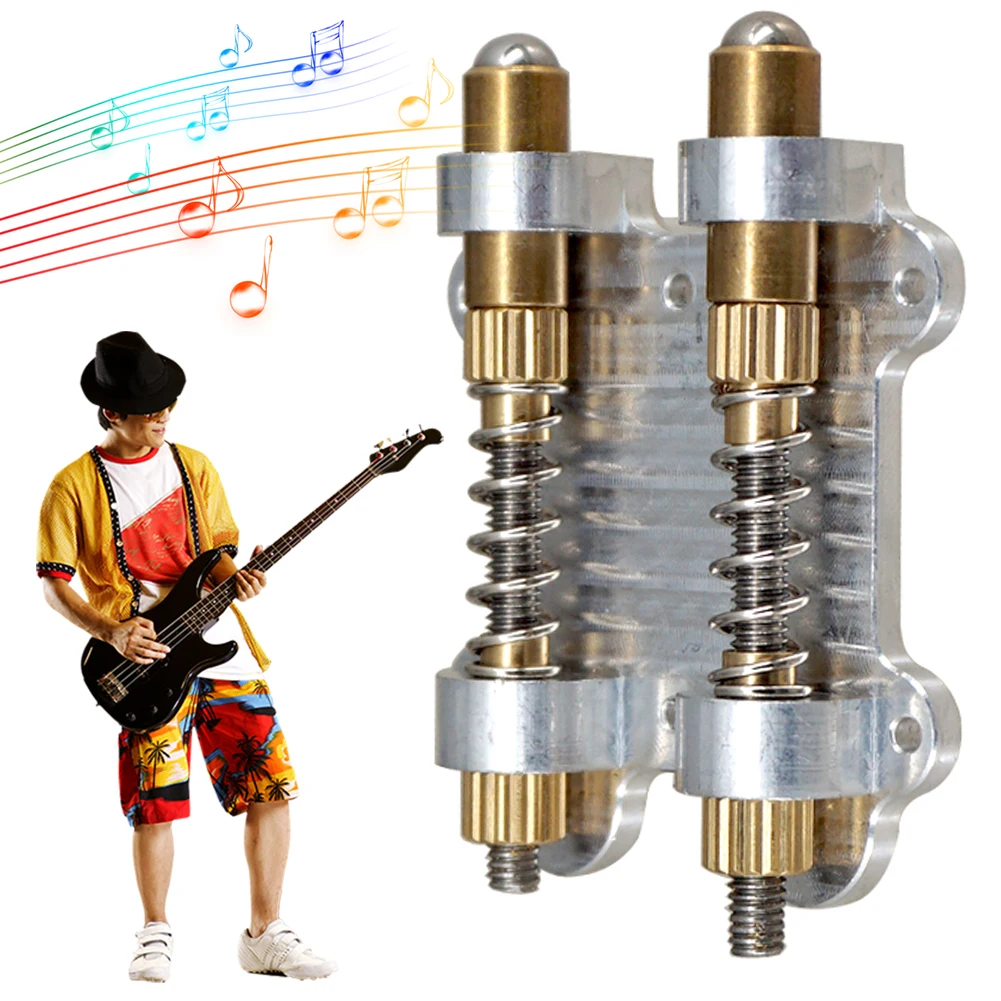 

Guitar Double Tremolo Bridge Stabilizer Guitar Tremolo Stabilizer Stopper Brass Tremolo Bridge System for Electric Guitar Parts