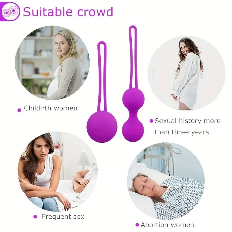 Kegel Vagina Balls Tighten Vagina Muscle Balls Kegel Trainer for Women Pelvic Floor Muscles Strengthen Adult Silicone Sex Toys
