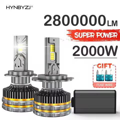 HYNBYZJ 2000W H7 H4 Led Headlight 2800000LM H1 Car Bulbs H3 H8 H9 H11 HB3 9005 HB4 9006 9012 9007 9008 Headlamp 6000K Led Lights