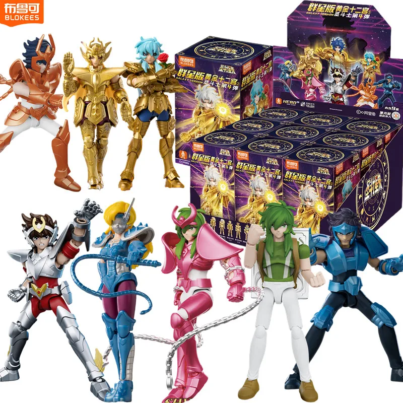 Figuras de Acción BLOKEES GV04 Saint Seiya, Caballeros del Zodíaco, Saga del Caballero de Oro, Afrodita, Jun Shun, Pegasus, Seiya Geki, Lkki, Juguetes Coleccionables, Regalos