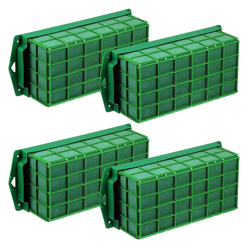ABUP-4 Pcs Floral Foam Cage Flower Holder With Floral Foam For Flowers Cage Bowl For Table Centerpiece Floral Arrangement