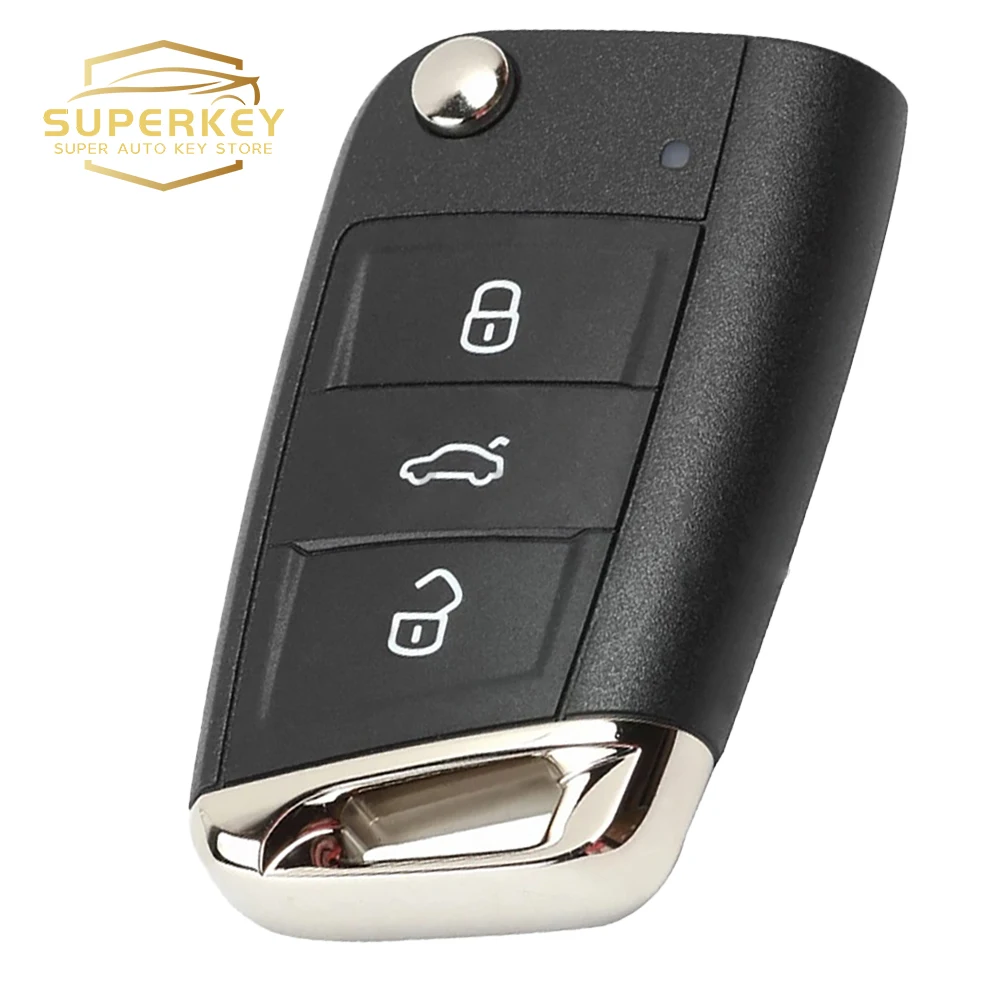 SUPERKEY Remote Car Key Megamos AES MQB Chip per 2012-2015 VW Golf Mk7 Polo Tiguan Skoda Octavia Leon muslimbb muslimate