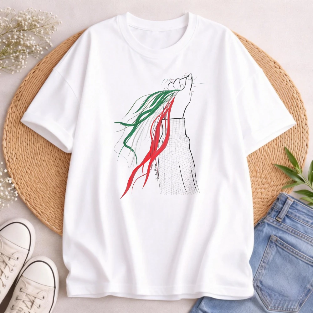 Iran T Shirt Casual Fashion Men's T-Shirt Abstract Art Design Summer Wear Gift for Him