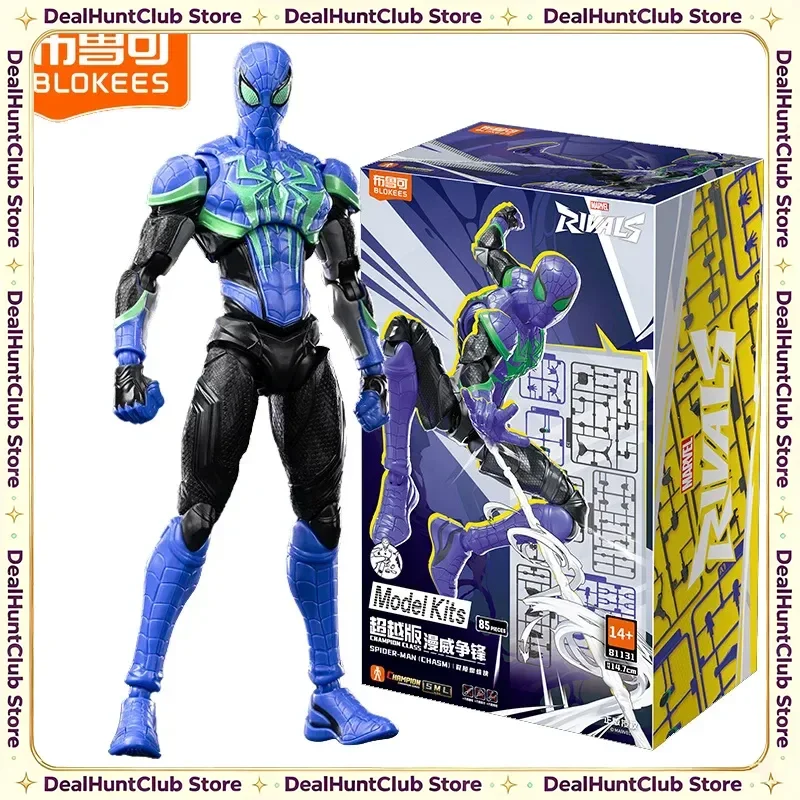 New Product Blokees Beyond Edition Spider‑Man Shattered‑Verse Assemble‑Able Building Block Figure, Collectible Model Toy Gift