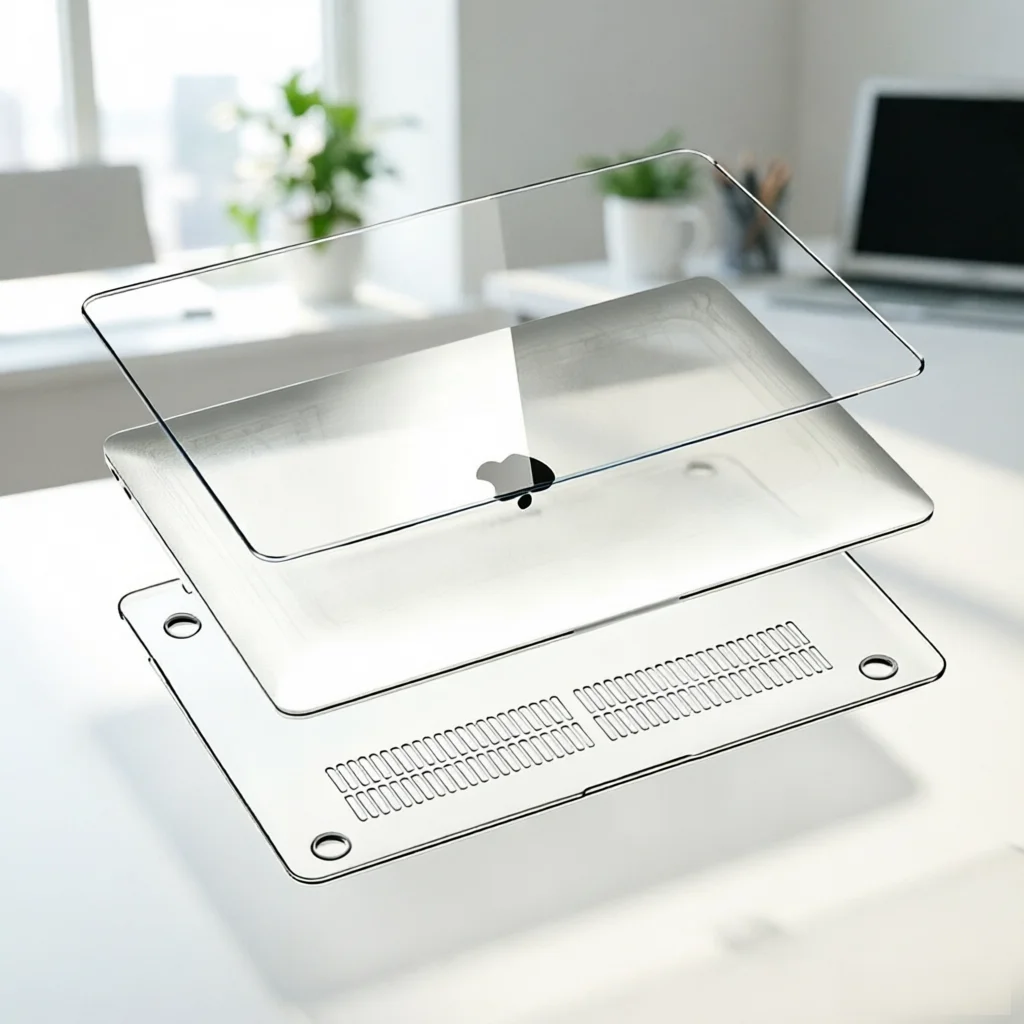 MacBook Pro 15.4 Protective Case, MacBook Laptop Cover, Compatible with MacBook Pro, A1707 A1990,15.4 Inch, Clear Transparent