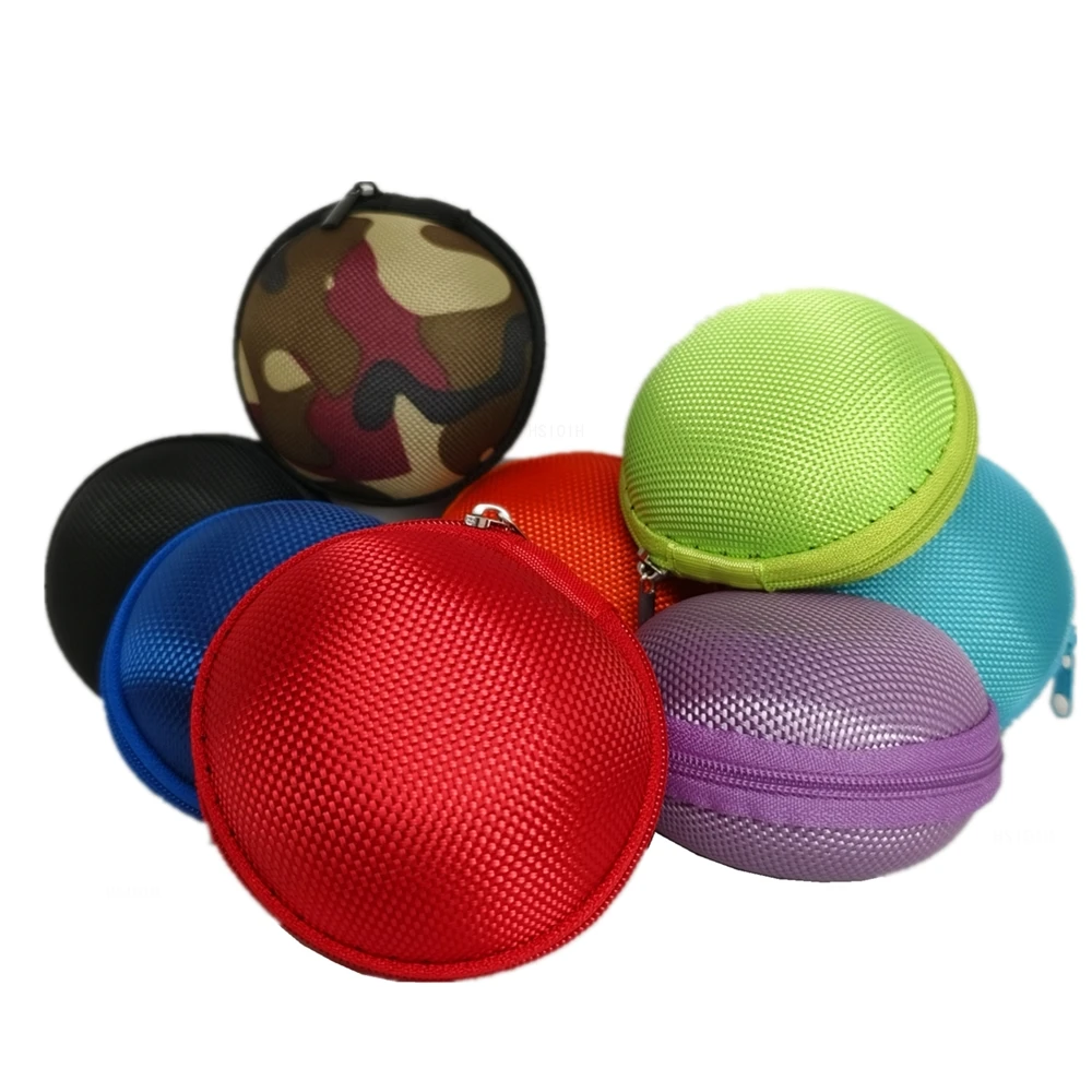 2 قطعة مستديرة متعددة الألوان ل AirPods 1 2 3 Pro سامسونج سماعة صندوق حقيبة مضادة للصدمات إيفا صندوق حافظة سماعة حقيبة تخزين البيانات