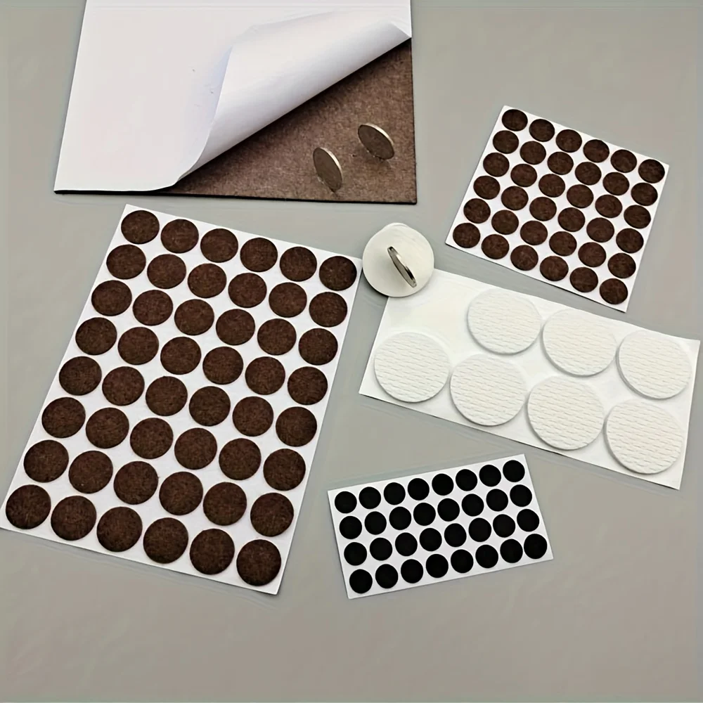 125pcs furniture felt pad set- various suitable for protecting hardwood floors and metal surfaces,furniture leg protectorsl neut